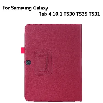 

PU Protective Shell Smart Flip Stand Cover 2020 The Most Popular Netbook Pouch For Samsung Galaxy Tab 4 10.1 T530 T531 T535 Case