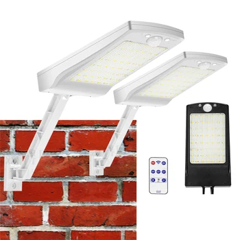 

LED Solar Light Outdoor Waterproof 56 Garden Motion Sensor PIR 3Modes With Remote Control 900LM Lamps