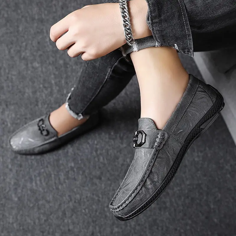

Men's shoes breathable new Korean style peas shoes casual lazy shoes