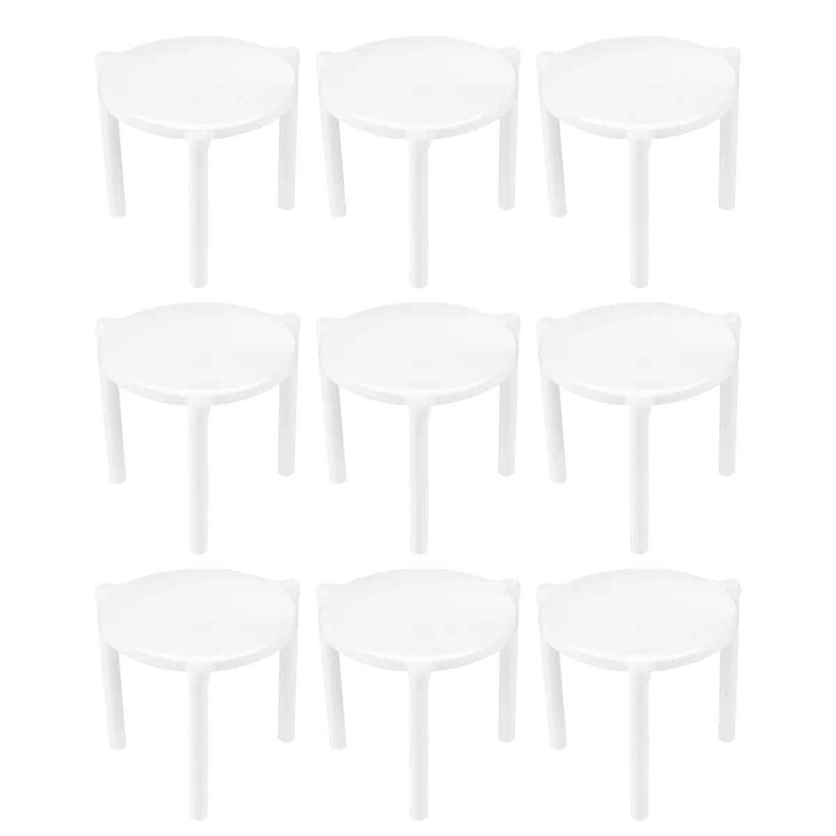 

100pcs Pizza Saver Stand White Plastic Tripod Stack For Restaurant Container