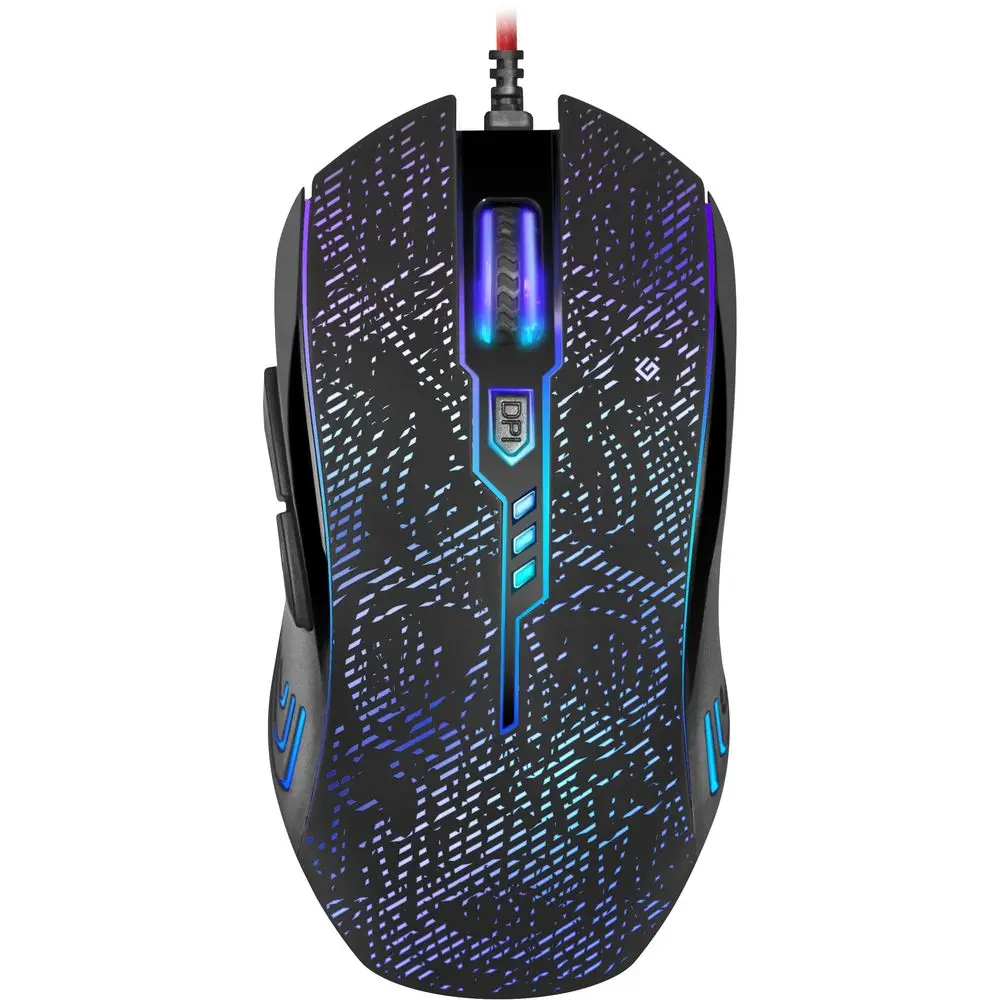 Компьютерная мышь Defender OverLord GM-890 черная, 3200dpi,мышь