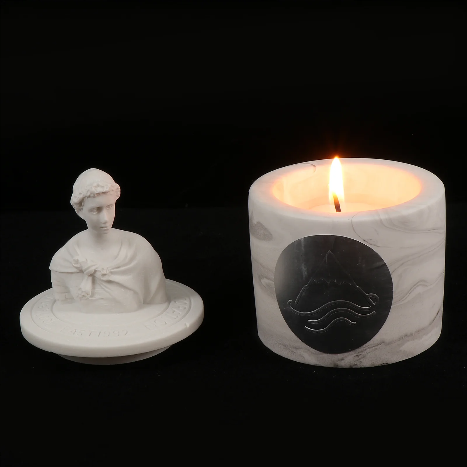 1 шт. Изысканная Статуэтка ароматическая свеча декоративная Ароматизированная