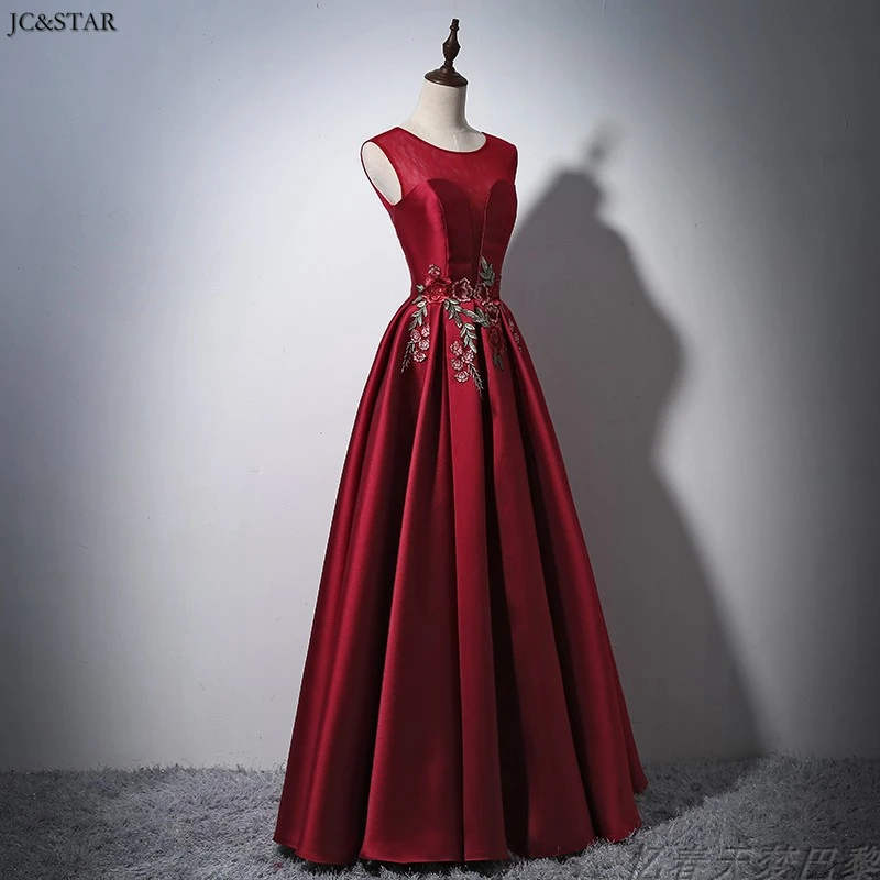 Vestido madrinha new lace embroidered satin A Line silver burgundy dusty pink bridesmaid dress long wedding guest dresses for wo