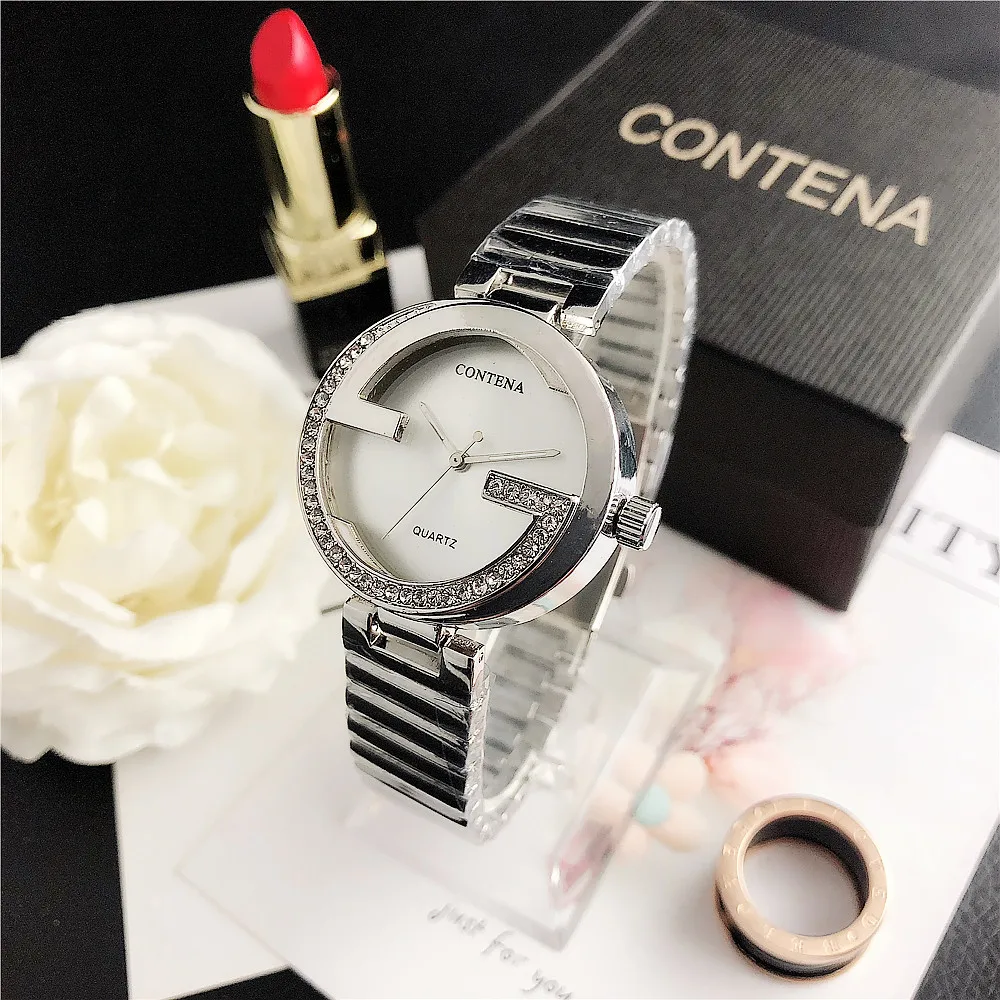 SET6848Z Kuangchenna часы ультра тонкие женские студенческие стальные полосы водонепроницаемые часы