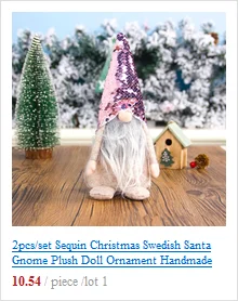 Рождественские чулки носок Рождественская елка Конфеты Подарочная сумка шведский Санта гном подвесной кулон домашний Декор Орнамент