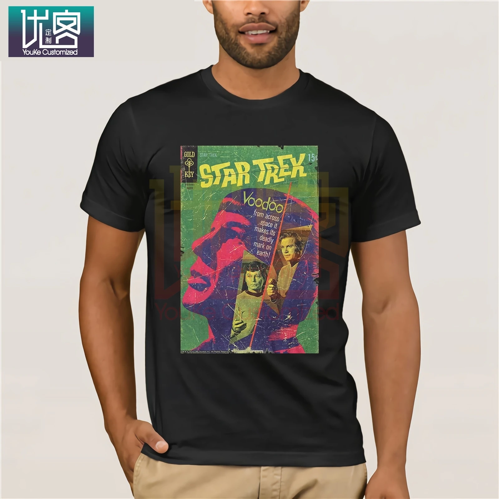 Футболка с принтом Звездный путь Spock's The Voodoo Planet | Мужская одежда