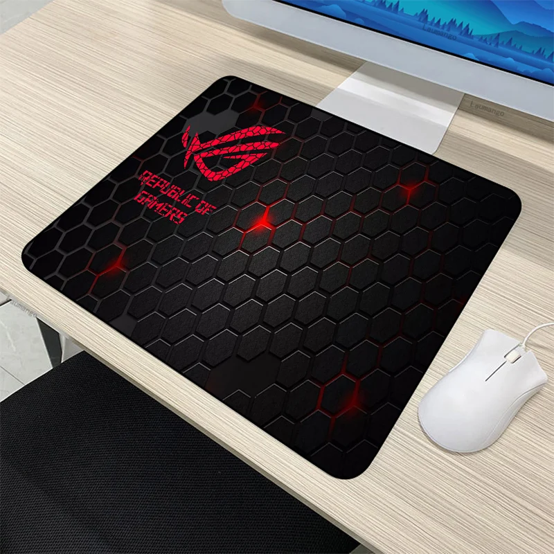 Mała podkładka pod mysz ASUS Rog klawiatura dywanik dla graczy akcesoria do gier podkładka pod mysz Anime Laptop Dywan PC Gamer LOL podkładka na biurko