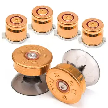 

Fashion 6Pcs Replacement Metal Bullets Button Thumbstick Kit for Sony PS4/PS3 Controller