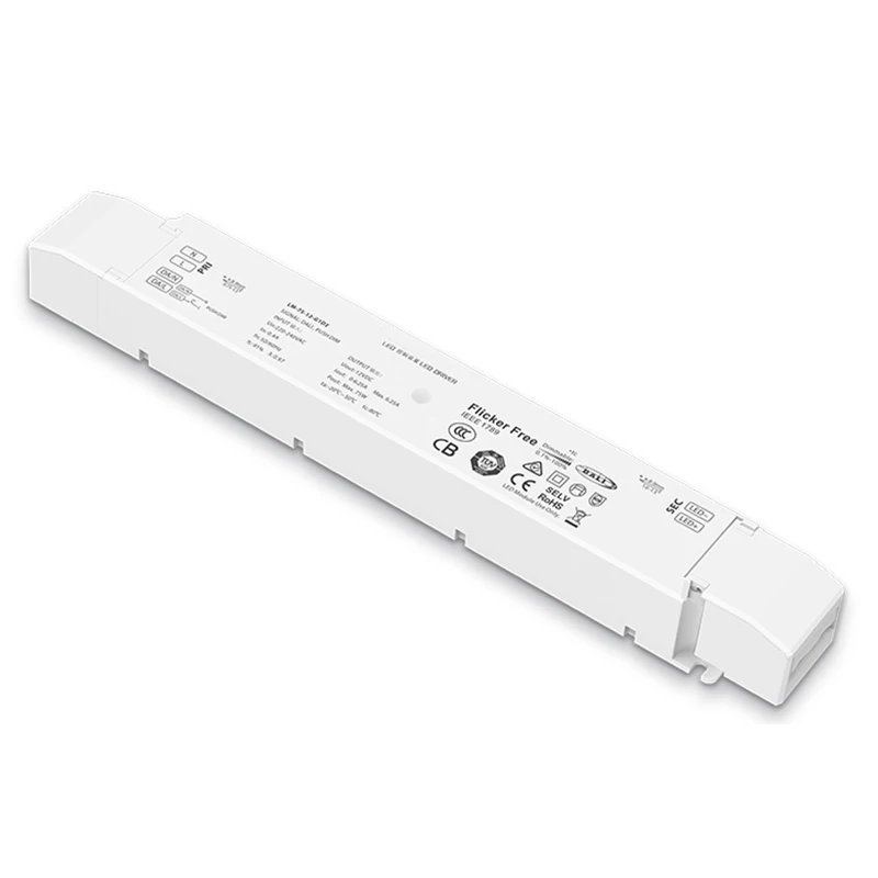 

LTECH New LED Dimming Driver,220-240V Input;DC 24V 12V 100W 75W Output;Push Button CV Constant Voltage Lighting Transformer