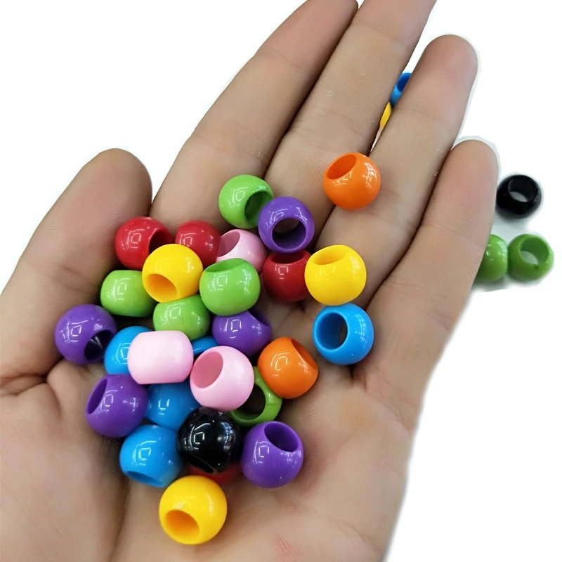 

10Pcs Plastic Colorful Crochet Braids Hair Braid Dread Dreadlock Beads Cuffs Rings Hair Extension Links Clips Hair Accessories