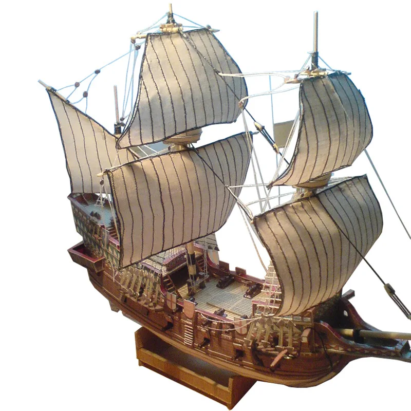 

Paper Ship Model DIY 1:100 the United Kingdom Goldeer No. SaiL Warships Paper Model Sailboat Model Lovers Gift