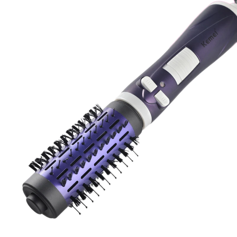 

KEMEI KM-813 Hair Brush Dryer Comb Style Rotating Hair Dryer Anion Electric Automatic Curler Roller Brush Straightening Styling