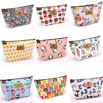 

LKEEP Cosmetic Bag Waterproof Printing Swanky Cartoon Toilet Bag Style for Travel Makeup Bag Women Cosmtics Bag Zipper Fashion