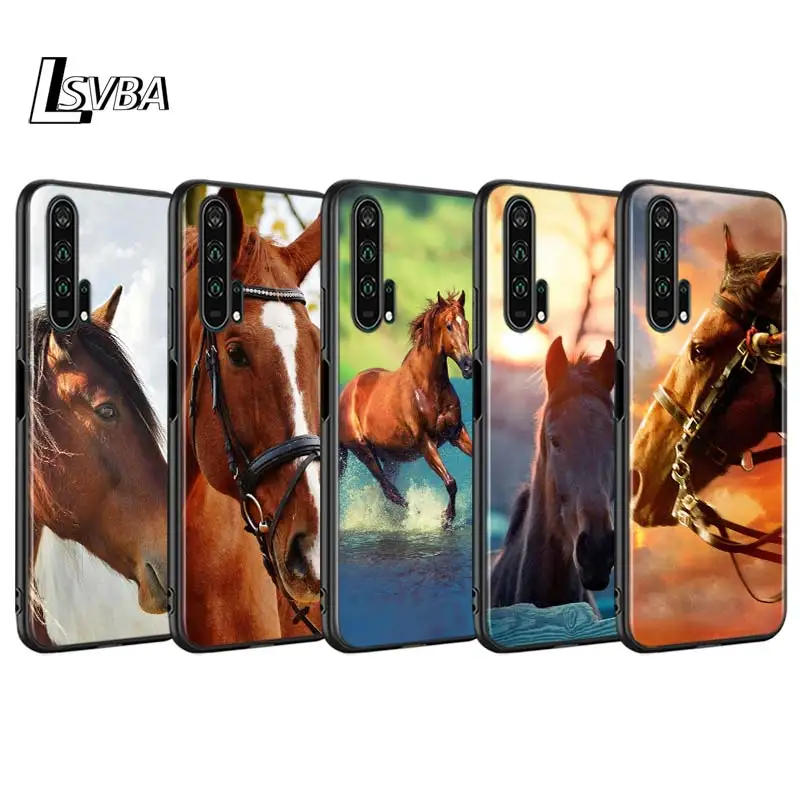 Черный чехол для Huawei Honor V30 9X 8X 10i 10 9 Lite 8 8S 7C 7A Pro | Мобильные телефоны и аксессуары