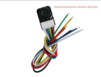 

N20 Motor magnetic Double Hall encoder code plate 7PPR Square wave balance carS peed measurement direction detection