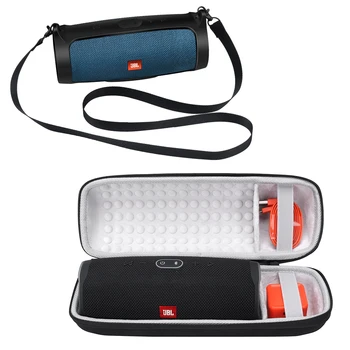 

2 in 1 EVA Hard Carry Zipper Storage Bag Box+ Soft Silicone Case Cover For JBL Charge 4 Bluetooth Speaker For JBL Charge4 Column