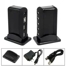 Новейшая модель; для ПК/ноутбук 7 Порты и разъёмы usb-хаб практичный US/EU Стандартный USB 2,0 адаптер передачи данных Высокоскоростной разветвитель usb-хаб