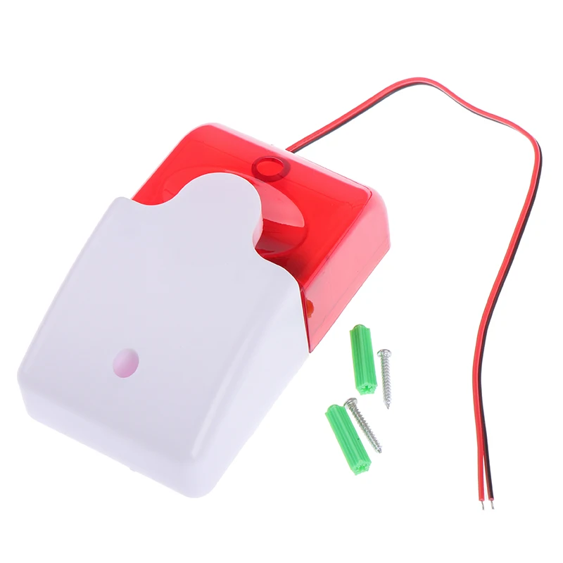 

1Pc Mini Strobe Wired Siren Indicator Light Sound Alarm Lamp Flashing Light