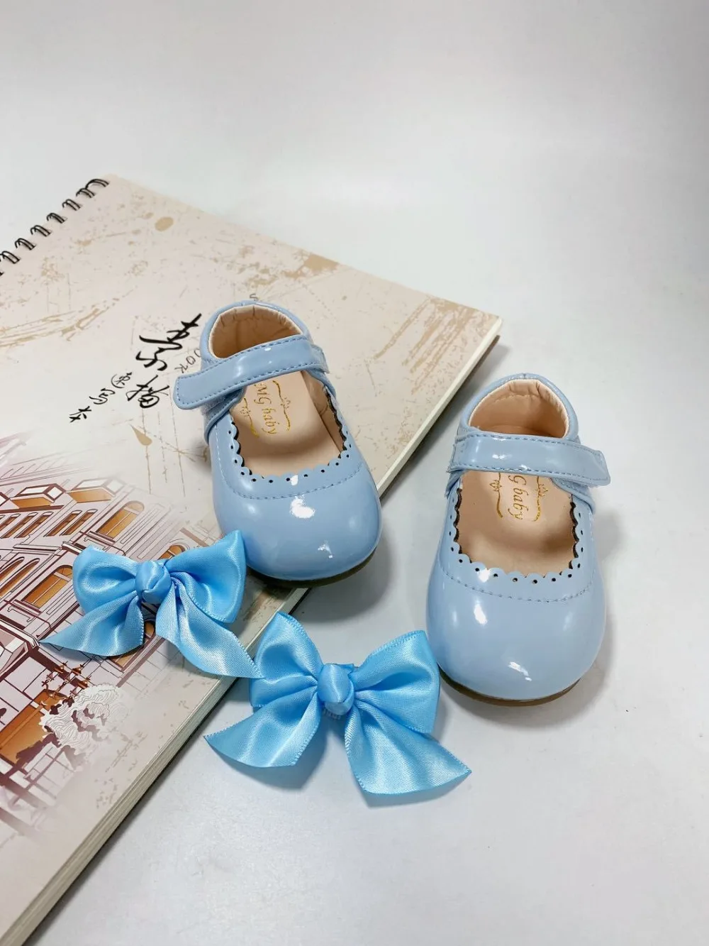 Baby Girl Cute Bow Single Shoes 2020 Autumn New Princess Patent Leather Dance Shoes Size 21-30
