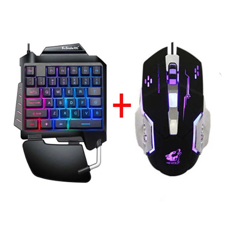 Keyboard Mouse Converter Set PUBG Game Controller Gaming Mouse One-Handed Keyboard Adapter PUBG Gamepad For IOS/Android 