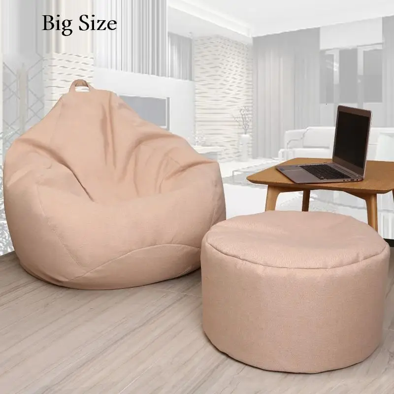 Version H Poef Fauteuil Ouro Sedie Zitzak Pouf Copridivano Silla Armut Koltuk компьютерная односпальная кровать Beanbag стул Cadeira Bean Bag Диван - Цвет: Version H