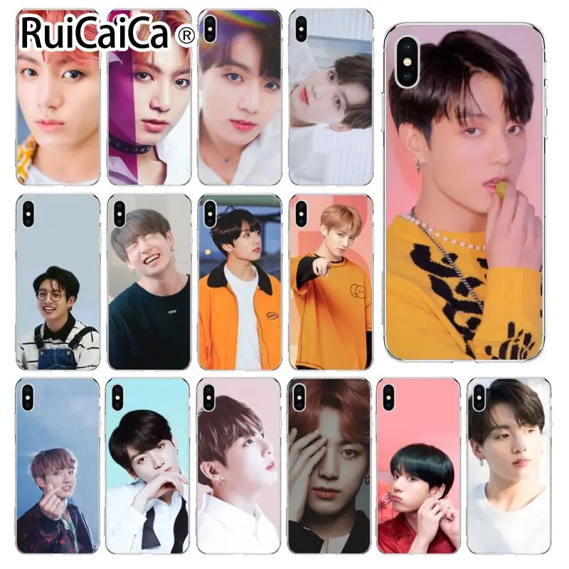 

Ruicaica Korea KPOP Hip Hop Jung Kook Luxury High-end Protector Case for iPhone 8 7 6 6S Plus 5 5S SE XR X XS MAX Coque Shell
