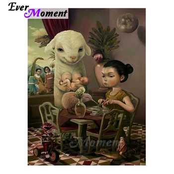 

Ever Moment Diamond Art Mosaic Painting Full Square Surrealism Painting Absurd World Handmade Gift Craft Home Leisure 5L378