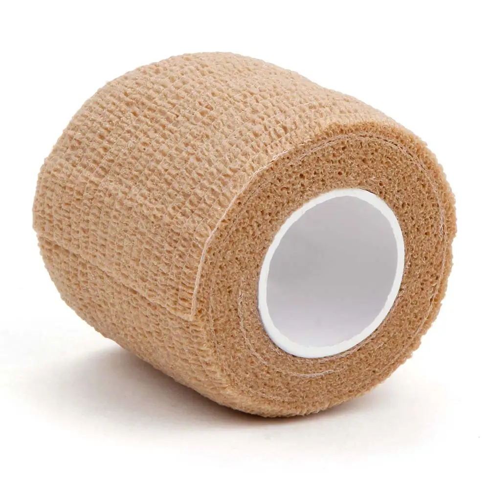6/24/48Pcs Self-Adhesive Tattoo Grip Bandage Elastic Non-woven Wraps Tape Disposable Tattoo Bandage Grip Tape Finger Protection 5