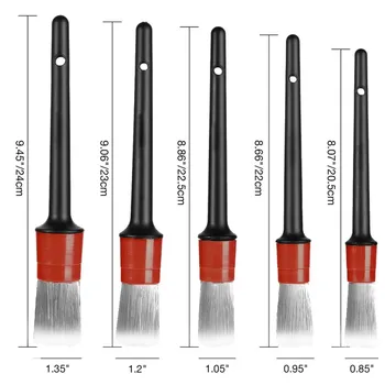 

Premium Natural Hair Mixed Fiber Plastic Handle Automotive Detail Brushes For Cleaning Wheels Engine 2020