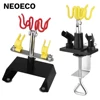 Professional Airbrush Holder Clamp-on Stand Kit 4 Mount Spray Gun Tabletop Bench Station for Airbrush 360 Degree Swivel Tilt Set 1