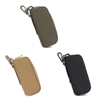 

Outdoor Camouflage Tactical Eyeglasses Bag Case 1000D Nylon Molle Pouch Waterproof Container For Glasses Sunglasses New