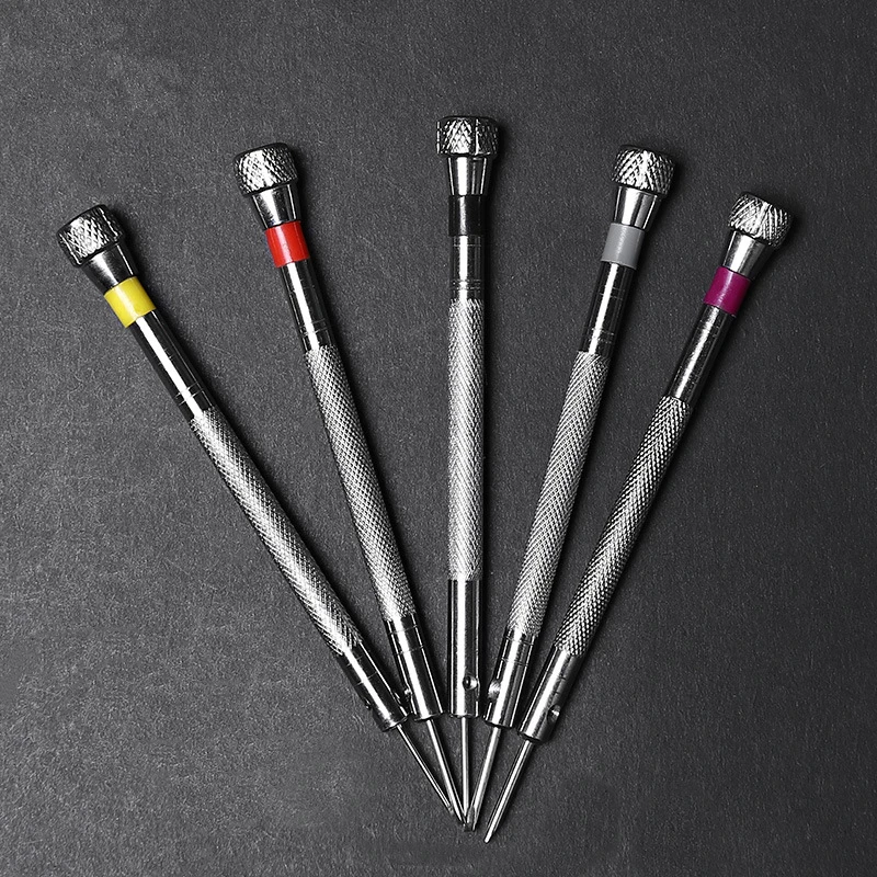 

5PCS Alloy Steel Watch Screwdriver Repair Tools Clock Multi Size Band Removal Silver Link Pins Watchmakers Tool Free Cutter Head