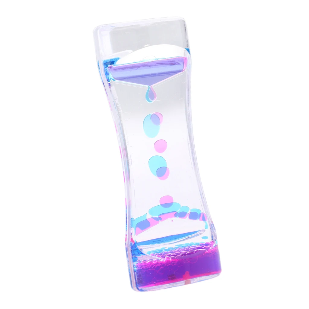 Floating Color Mix Oil Liquid Bubbler Motion Timer Hour Glass Orange Yellow