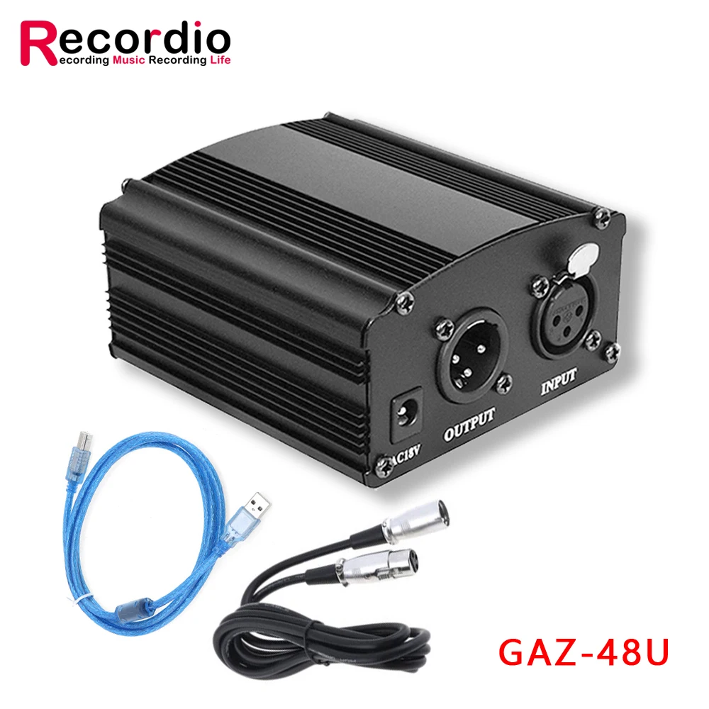 Phantom Power Supply para Estúdio de Condensador Microfone 12v Profissional Novo Estilo Gaz48 - Image 6