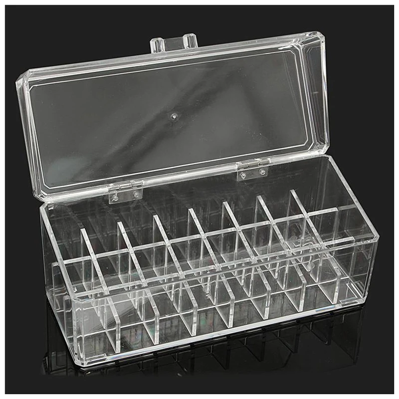 

24 Acrylic Makeup Lipstick Storage Display Stand Rack Holder Cosmetic Organizer