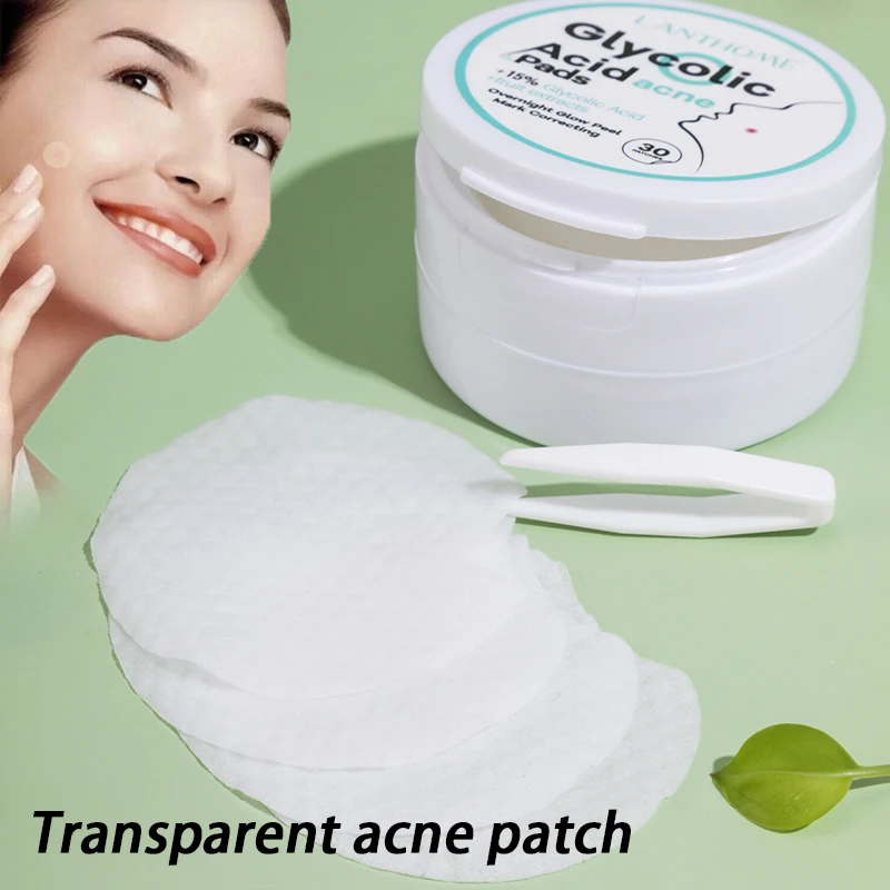 Glycolic Acid Acne Pads Exfoliating Resurfacing Reduce Pores Complexion