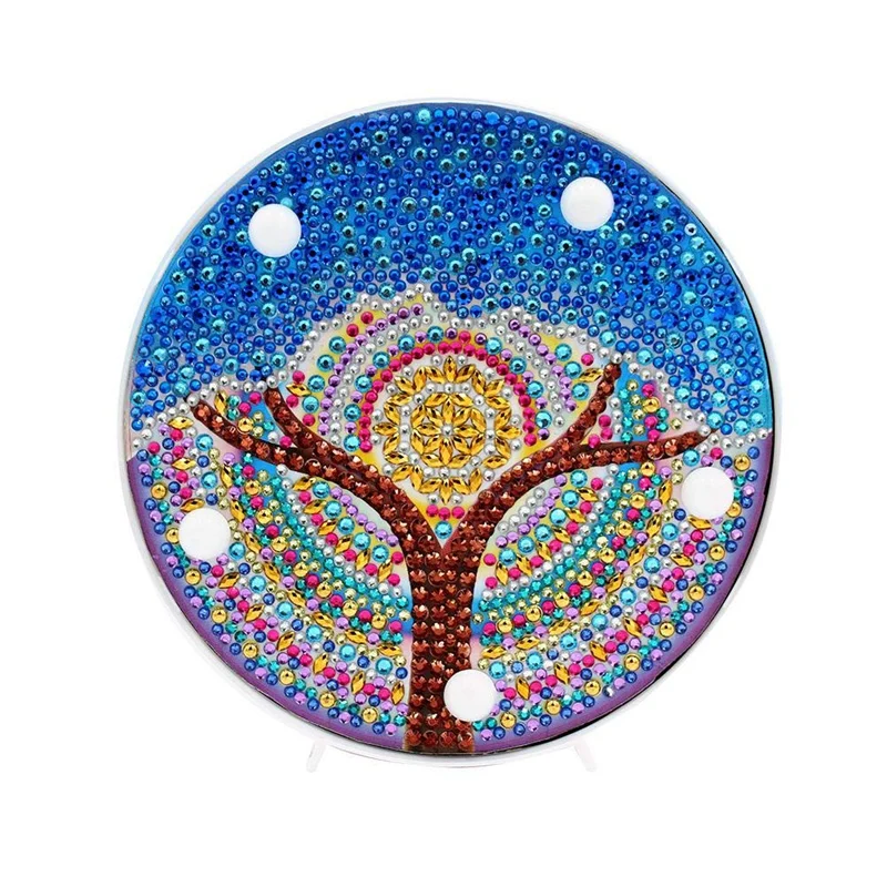 

ABUI-Diy Tree Diamond Painting Light Special Full Drill Led Night Lamp