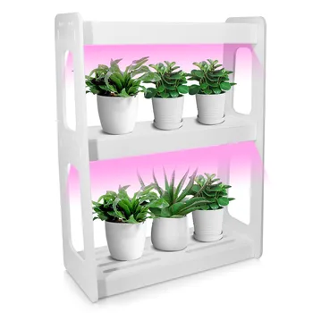 

20W LED Full Spectrum High Efficiency Grow Lighting System Flowerpot Plant Shelf With Plant Lights Indoor Flower Rack US/EU