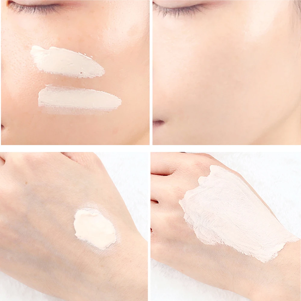 Controle de Óleo Treechada Creme Maquiagem Muscular Neve Luz 50g Tailândia Cosméticos Hidratante Poros Invisível Iluminar Corretivo 6 Treechada creme maquiagem muscular neve luz 50g
