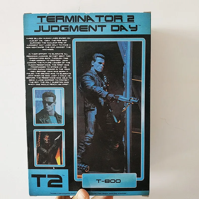 Tanie 18CM NECA Terminator 2 dzień sądu T 800 Arnold Schwarzenegger pcv Action model figurki zabawki lalki na prezent