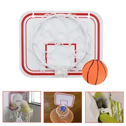 Indoor Basketball Hoop Set Shatterproof Backboard Mini Sports Punch Free Toy Rebounds Wall Hanging With Suction Cups Pump