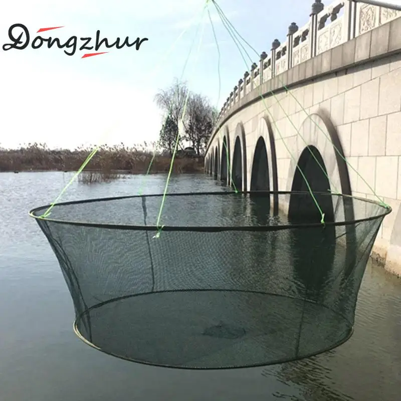 1 Pcs Green Fishing Cage Round Nylon Net Shrimp Fishing Gear