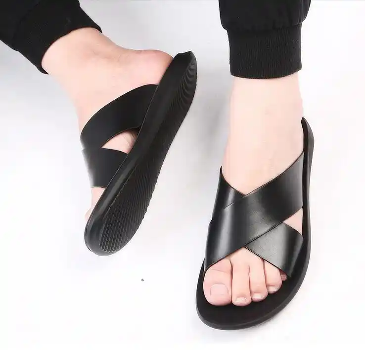 cross slippers for mens