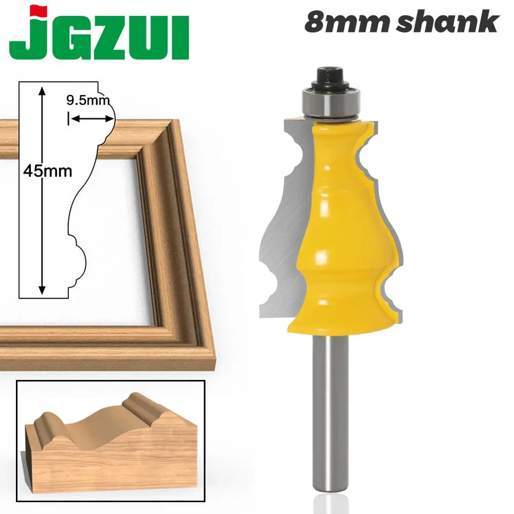 8mm Shank Picture Frame Router Bits Tenon Tungsten Carbide Line Bit Woodworking Milling Cutter