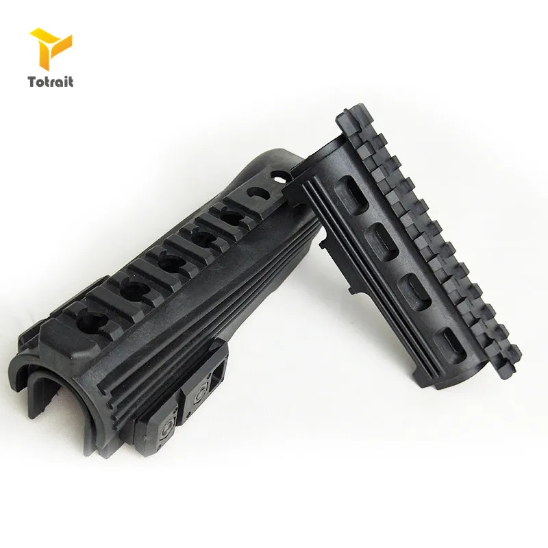 

Hot Black AK 47 Hunting Accessories Tactical Airsoft Shoot Strikeforce Polymer Handguards Upper lower Picatinny Rails