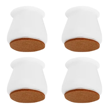 

4pcs/pack Chair Legs Cover Low Noise Table Feet Anti Sliding Felt Pad Furniture Hotel Home Office Floor Protective Caps Leveling