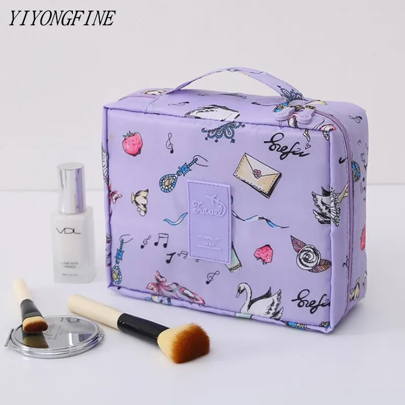 

2020 Hot Sale Nylon Cosmetic Bag Multifunction Makeup Bag Women Make Up Case Travel Grooming Kit Neceser Toiletries Organizer