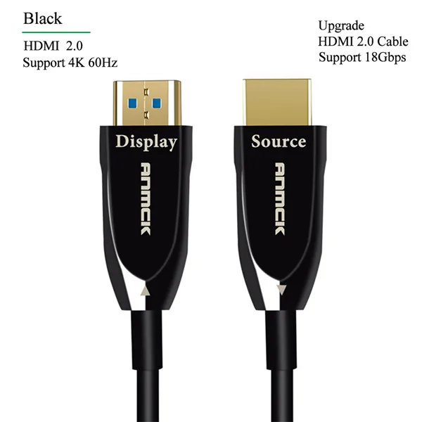 Anmck волоконно-оптический кабель HDMI 2,1 2,0 Ultra HD Поддержка 8K 120Hz 4K 60Hz 48Gbps с Аудио& Ethernet HDMI шнур 5M 10M 15M 20M - Цвет: HDMI 2.0