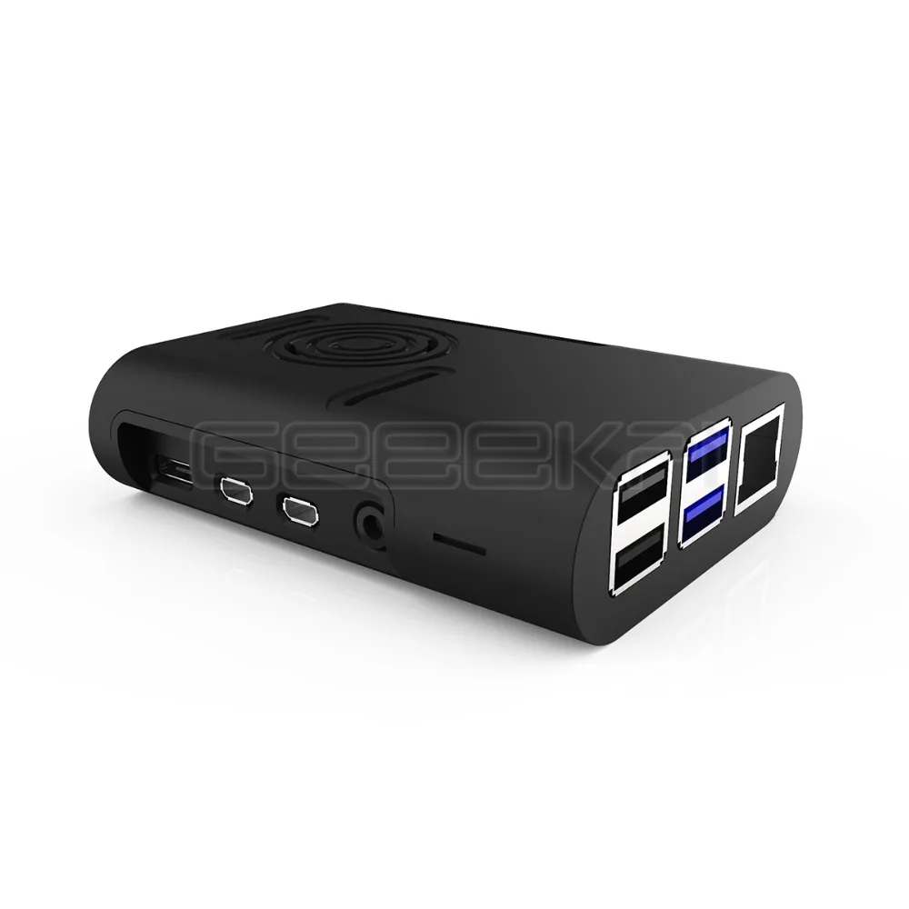 GeeekPi ABS черный/белый/прозрачный корпус Корпуса Крышка для Raspberry Pi 4 охлаждающие вентиляторные радиаторы для Raspberry Pi 4B