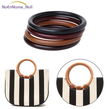 

Round Wooden Handle for Handmade Handbag DIY Tote Purse Frame Making Bag Hanger JUL29